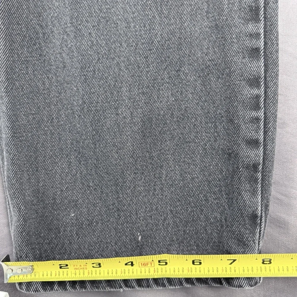 Levi's 550 Gray Denim Relaxed Fit Jeans, Medium Wash, Straight, 5-Pocket Design